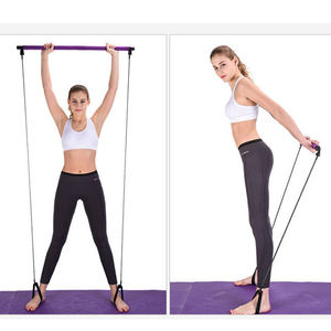 YETFUL yüksek kalite egzersiz taşınabilir kas Fitness egzersiz bantları direnç Yoga halatlar ile Pilates kiti sopa - Product Image 2