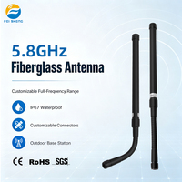 Antenne en fibre de verre double bande 2,4 GHz 5,8 GHz 8dBi IP67 étanche, antennes de communication longue portée pour station de base LoRa