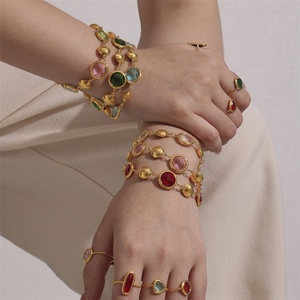 Pulsera de Acero Inoxidable Impermeable con Diseño Geométrico de Cristales, Ideal para Fiestas y Mamás, ¡Venta Caliente! - Product Image 3