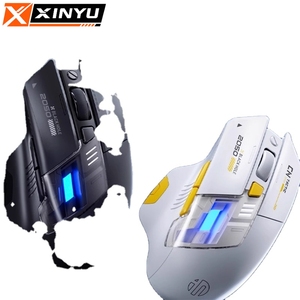 Nouvelle souris sans fil <span class=keywords><strong>Inphic</strong></span> A9 II Discovery Edition pour une charge en mode double, silencieuse, 2400 DPI, rétroéclairage RVB, ergonomique, pour le jeu - Product Image 1