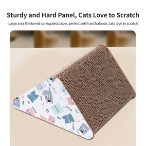 Driehoekig rechtopstaand krabplank voor katten Bell Creatief kattennest Duurzaam golfkarton Kattenhuis Leuke stijl kattenkarton Kattenboom - Product Image 3