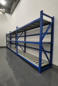 Estante de Armazenamento Industrial de Metal à Prova d'Água Ajustável de 5 Camadas Ecológica e Resistente para Armazém e Supermercado - Product Image 3