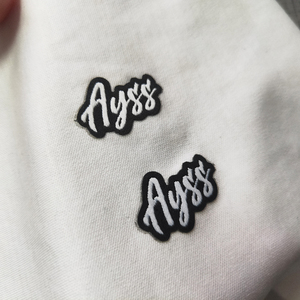 Abbigliamento personalizzato tessuto tessuto tessuto di ferro <span class=keywords><strong>su</strong></span> toppe <span class=keywords><strong>etichette</strong></span> Private per cappelli vestiti t-shirt - Product Image 4