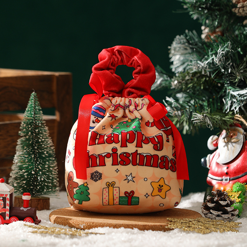 Sac à sucre plissé de Noël - Fête de Noël