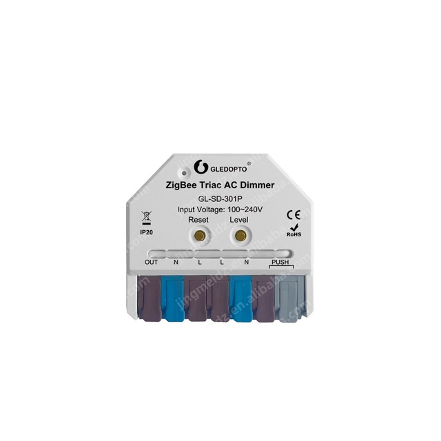 Easy Connection RF2.4G Smart AC100V 240V Zigbee 3.0 Triac AC Dimmer for High Voltage LED