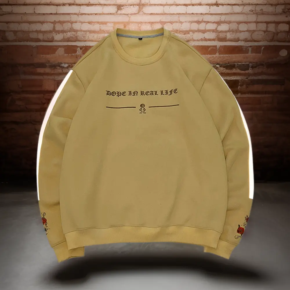 Crewneck Pullover Blanco Sweatshirts Custom Logo Trainingskleding Trainingspakken Voor Heren Sweatshirt