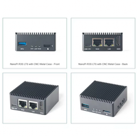 Placa de Desarrollo CLE NanoPi R3S LTS RK3566 con Doble Puerto Gigabit Ethernet, 2GB de RAM, 1TOPS NPU, OpenWrt, NAS, Lista para Envío, Carcasa Metálica para IA