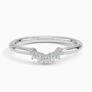 Anillo de Plata con Moissanita Curvada de Primera Calidad, Elegante Joya para Novia, Compromiso, Aniversario, Accesorio Elegante para Uso Diario - Product Image 2