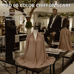 XJL-90 Pañuelo de Gasa Tejido para Niñas, Pañuelo Hijab Suave con Burbujas, Pañuelo Largo, Chal Musulmán de Color Puro, Tela Brocada - Product Image 2