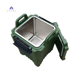 Lyroe <span class=keywords><strong>prix</strong></span> d'usine en gros 50L carré réchauffeur d'aliments isolation soupe baril garder les aliments au chaud transport conteneur baril - Product Image 6