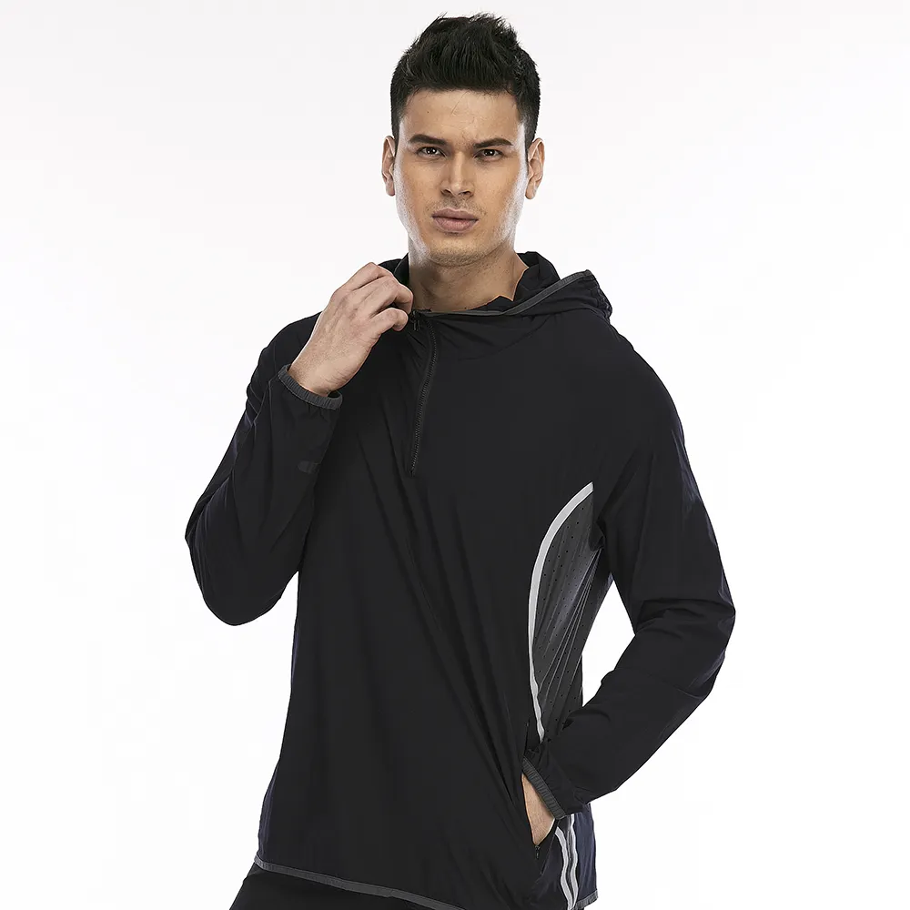 Mens Active Wear Quick Dry Hoodie Training Leisure Workout Clothing Men Punching Jacket Sport jogging suits