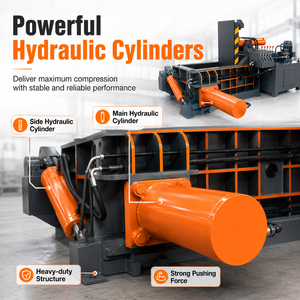 Presse à balles de déchets fer aluminium acier <span class=keywords><strong>ferraille</strong></span> emballage compactage automatique presse à balles de copeaux métalliques hydraulique - Product Image 4