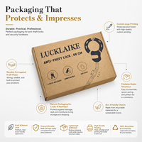 Emballage en carton personnalisé pour l'expédition, respectueux de l'environnement, durable, antivol, avec serrure, boîte en papier kraft pour l'expédition