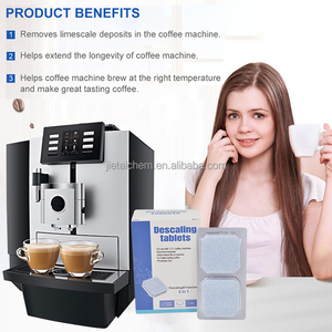 Tablettes <span class=keywords><strong>de</strong></span> nettoyage 2-en-1 pour machine à café <span class=keywords><strong>Jura</strong></span>, tablettes détartrantes, nettoyant pour machine à expresso, usage domestique et professionnel - Product Image 2