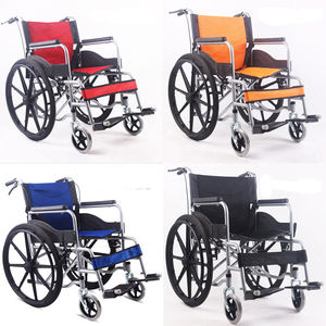 障害者および高齢者向けの折りたたみ式ポータブル24インチソリッド一体型ホイール車椅子 - Product Image 5