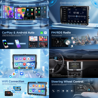 PODOFO 9 inç 4+64GB 2 DIN Araç Teybi Kablosuz Carplay ve Auto BT WiFi FM GPS WIFI özellikli VW POLO/GOLF/PASSAT/BORA Skoda/Seat OEM için