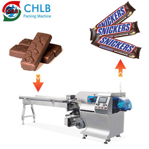 Nhà Máy Tùy Biến Gối Dòng Chảy Đóng Gói Protein Năng Lượng Thanh Bánh Quy Sô Cô La Thanh Máy Đóng Gói - Product Image 1