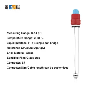 High Quality FG-990 Online PH Combination Probe High Temperature PH Glass Electrode PG13.5 Online Glass Ph Electrode Sensor