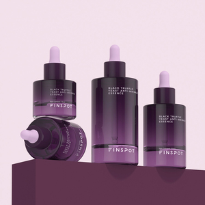 Flacon compte-gouttes en verre dégradé violet <span class=keywords><strong>FINSPOT</strong></span> personnalisé 15ml 30ml 50ml 100ml Emballage pour sérum cosmétique Huile essentielle - Product Image 1