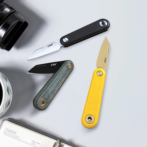 Navaja de Bolsillo de Estilo Tradicional <span class=keywords><strong>Sanrenmu</strong></span>, Superventas, Hoja de 38 mm con Mango de Micarta de Alta Calidad, Cuchillo para Abrir Cajas Express - Product Image 1