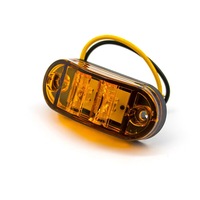Feux latéraux de camion étanches à 2 LED Piranha, feux de signalisation d'avertissement, feux de gabarit à prix réduit