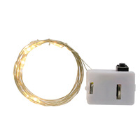 1m10leds Guirlande lumineuse d'ambiance Décoration de Noël Fil de cuivre Guirlande lumineuse d'ambiance LED bouton pile Cadeau fleur colorée