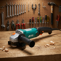 Meuleuse d'angle industrielle à vitesse variable 125 mm 1100 W 4000~11000 tr/min, outil électrique pour la découpe de métaux et le polissage de surfaces
