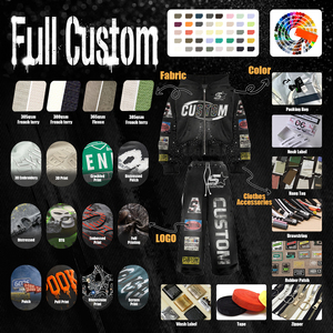 Custom Distressed Embroidery Zip up Rhinestone Graphic Boxy Hoodie Sweatpants Acid Wash <strong>tracksuit</strong> Mens Hoodies Sweatshirt Sets - Product Image 5