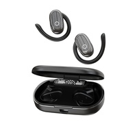 Écouteurs intelligents à conduction osseuse, sans fil, longue autonomie, commande vocale claire, appels, écouteurs sportifs avec Bluetooth