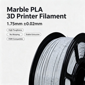 เส้นพลาสติกสำหรับเครื่องพิมพ์สามมิติ Zorwant PLA ลายหินอ่อนคุณภาพสูง ขนาด 1.75 มม. ป้องกันการโก่งงอ ลายหิน 3 มิติ สำหรับการพิมพ์แบบ FDM มี 3 สี ทนความร้อนได้ถึง 200 องศาเซลเซียส - Product Image 2