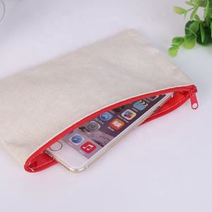 Bolsa de maquillaje de algodón con estampado personalizado al por mayor con cremallera - Product Image 3