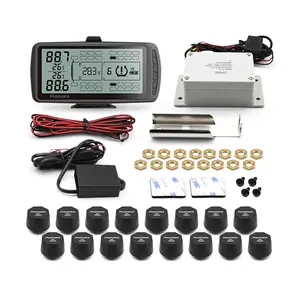 203PSI 무선 TPMS 태양광 발전 타이어 공기압 모니터링 시스템 RV 트럭 TPMS 최대 110 개의 타이어 지원