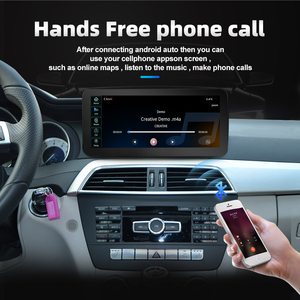 Radio Mobil layar Linux Carplay 10.25 inci, untuk Mercedes C GLC W204 W205 W447 Stereo Multimedia - Product Image 4