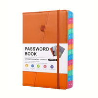 Carnet de mots de passe personnalisé en cuir avec reliure rigide et onglets A-Z, carnet d'adresses à succès, carnet de mots de passe