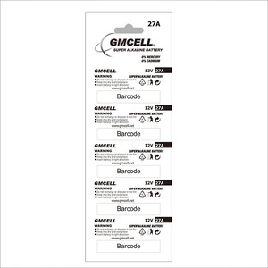 12V Alkaline 23A 27A pin Pin cho cá nhân Fan 23A 12V 105H Alkaline pin - Product Image 3