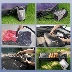 <span class=keywords><strong>Chargeur</strong></span> de batterie de voiture 4in1 12V 24V Power Bank Blower Car Tire Inflation Air Pump Compressor 12000mAh Portable Car Jump Starter - Product Image 5