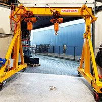 Petite grue mobile portative de 5 tonnes avec palan électrique à chaîne