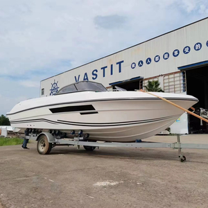 Mini-Yacht de Luxe Design 24 pieds en Fibre de Verre Bateau de Pêche de Loisirs Bateau à Moteur Sportif Vitesse Élevée Sports Nautiques Moteur 7.3M - Product Image 1