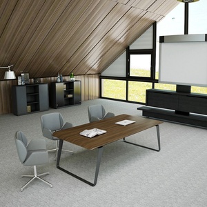 Escritorio Ejecutivo de Lujo de Alta Gama, Muebles de Oficina de Madera, Mesa de Juntas para Sala de Reuniones, Mesa de Conferencias - Product Image 6