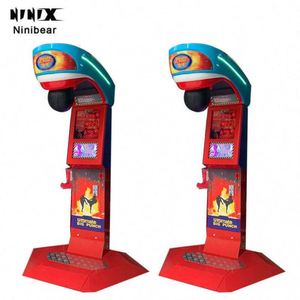 เครื่องชกมวย NINIX สำหรับเล่นกลางแจ้ง เกมตู้อาร์เคด ตู้โลหะทนทาน ใช้เหรียญ ภาษาอังกฤษ 110/220V สำหรับเช่าในสวนสาธารณะ - Product Image 1