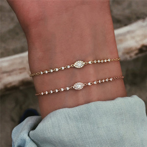 CANNER Bracelet réglable en argent S925 plaqué or 18 carats avec zircon et œil turc porte-bonheur - Product Image 6