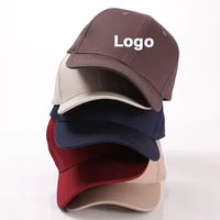 Casquette de baseball personnalisée avec logo brodé en coton, visière incurvée, casquette de sport rouge, 12 couleurs, 6 panneaux, pour femme et homme