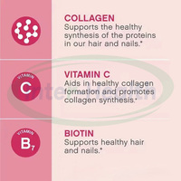 Gummies véganes halal au collagène et à la vitamine C, supplément de biotine pour la peau, les cheveux et les ongles, gummies au collagène et à la vitamine C