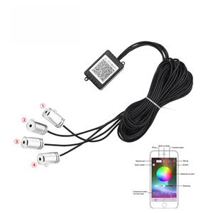 ไฟตกแต่งบรรยากาศในรถยนต์ LED 12V 4W RGB ควบคุมผ่านแอพฯ แสงเย็น สำหรับตกแต่งภายในรถยนต์ - Product Image 3