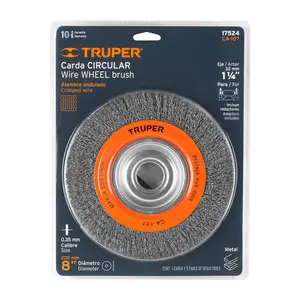 BOX 4 Alambre de cardado de 8' x 3/4' para amoladora, TRUPER - Product Image 4