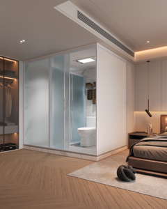 Salle de bain intégrée préfabriquée XiLeideng, salle de douche complète avec toilettes et ensemble de douche, cabine de douche modulaire, unité de salle de bain préfabriquée - Product Image 2