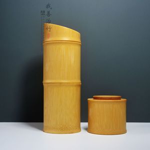 Bamboo Tea Canisters Spliced Layered Tubes With Bamboo Lid For Tea Storage Packaging Chongqing Origin Food Grade - Product Image 4