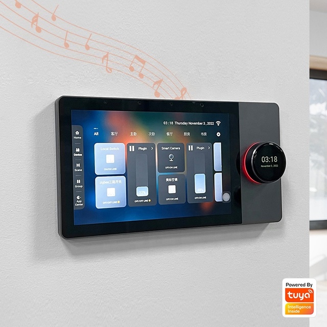 8-Inch Smart Home System WiFi BLE Central Control Panel Hub Multi-Function Music Host Wall-mounted Touch Screen Smart Life