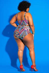 Vente d'usine Maillots de bain imprimés africains Maillot de bain une pièce pour femmes Coupe haute <span class=keywords><strong>Trikini</strong></span> String Monokini Brésilien Maillots de bain grande taille - Product Image 2
