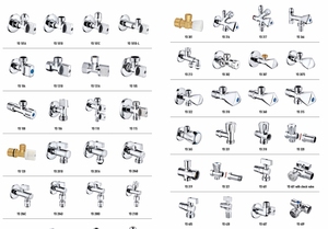 ข้อต่อมุมทองเหลือง/ตัวกั้นน้ำ สำหรับใช้ในห้องน้ำและเครื่องซักผ้า - Product Image 6